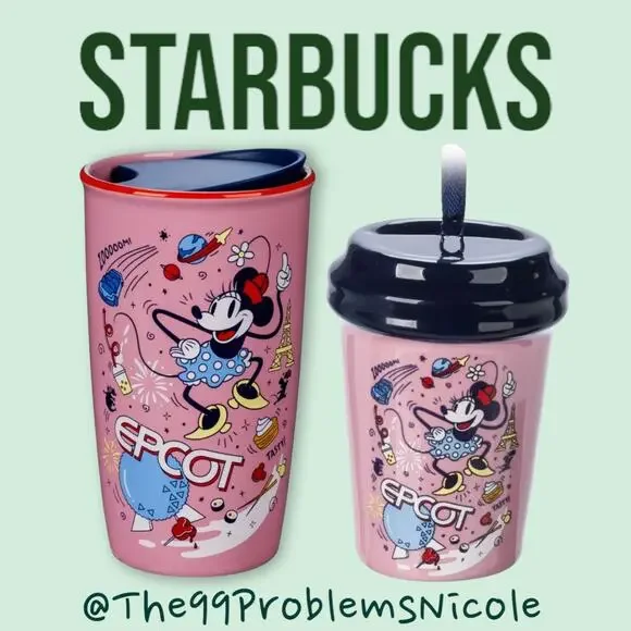 Starbucks Disney Epcot Porcelain Tumbler and Ornament Set
